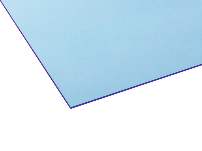 Akrylskiva Blå/blank 3 x 750 x 1000 mm Rias
